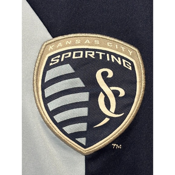 Sporting Kansas City 2013 MLS Adidas Soccer Jersey Climacool Two Tone Blue Large - Picture 5 of 7